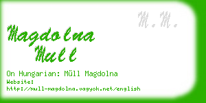 magdolna mull business card