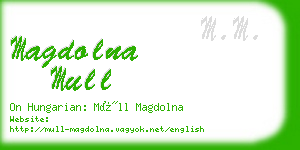 magdolna mull business card